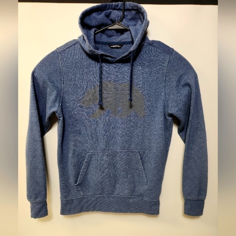 The North Face hoodie mens size small blue excellent condition bear logo